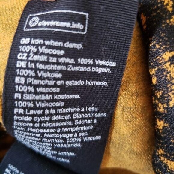 & Other Stories Black Printed Mini Dress - Picture 9 of 9